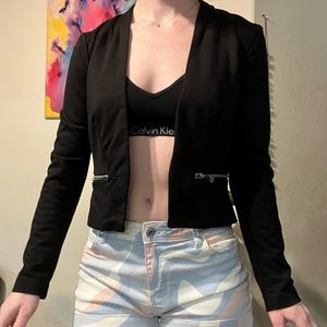 Divided Black Casual Suit Jacket